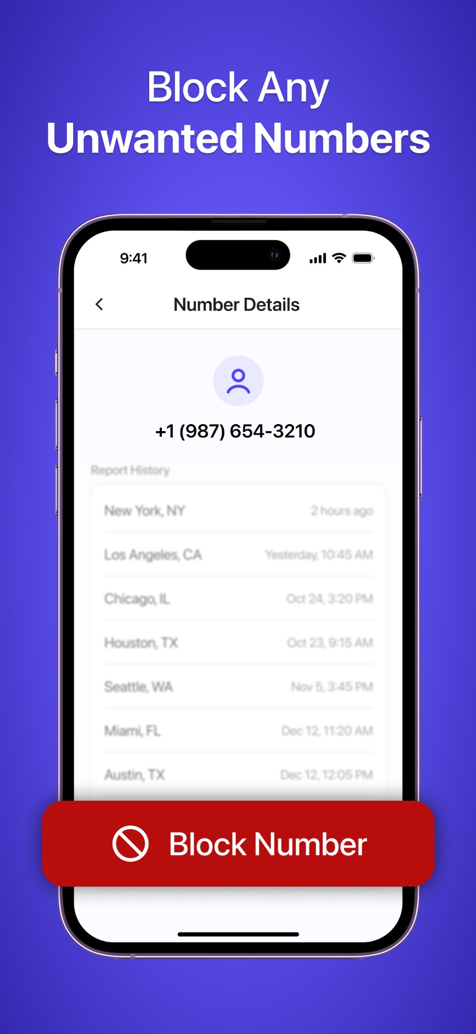 Block an unwanted phone number