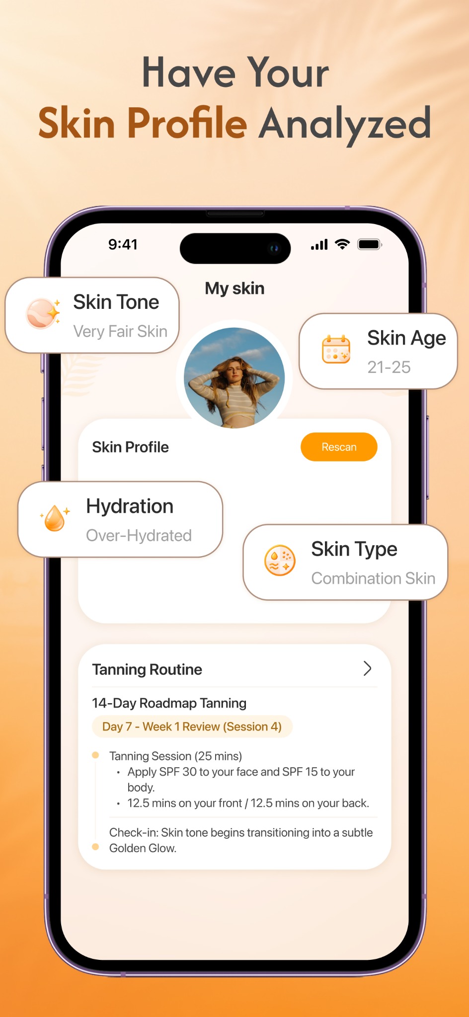 Skin profile analysis and personalized routine
